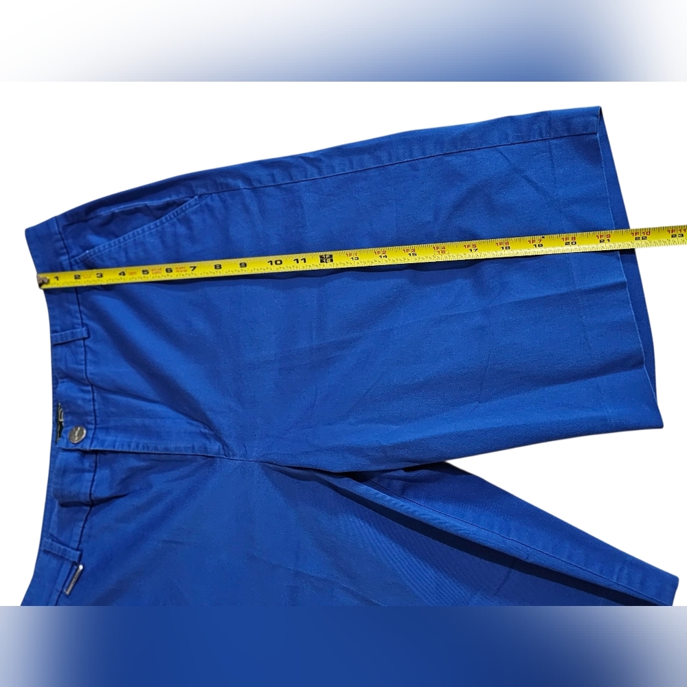 LRL Lauren Active Ralph Lauren Women Blue Shorts Size 12 Bermuda - Picture 10 of 13